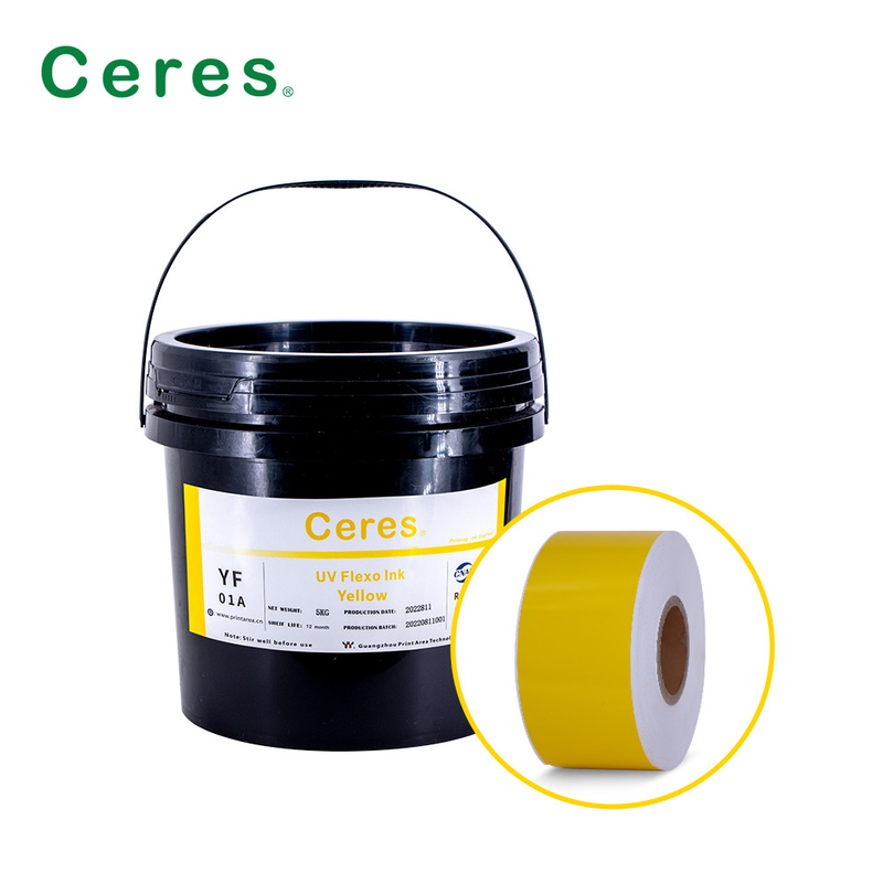 UV Flexo Ink CMYK και χρώματα Panton για την εκτύπωση ετικετών
