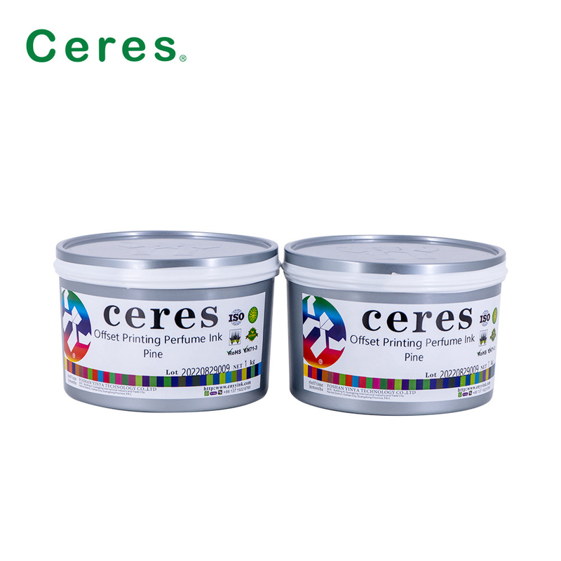 Τύπο Ceres Offset Μυρίσματα μελάνι Πίνα γεύση Διαφανές χρώμα