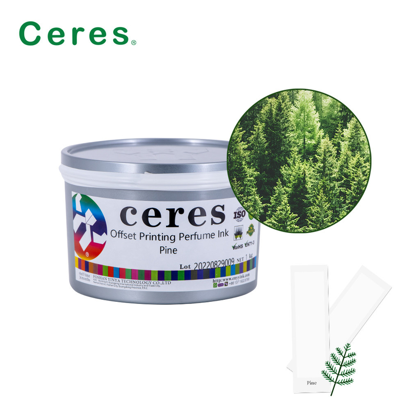 Τύπο Ceres Offset Μυρίσματα μελάνι Πίνα γεύση Διαφανές χρώμα