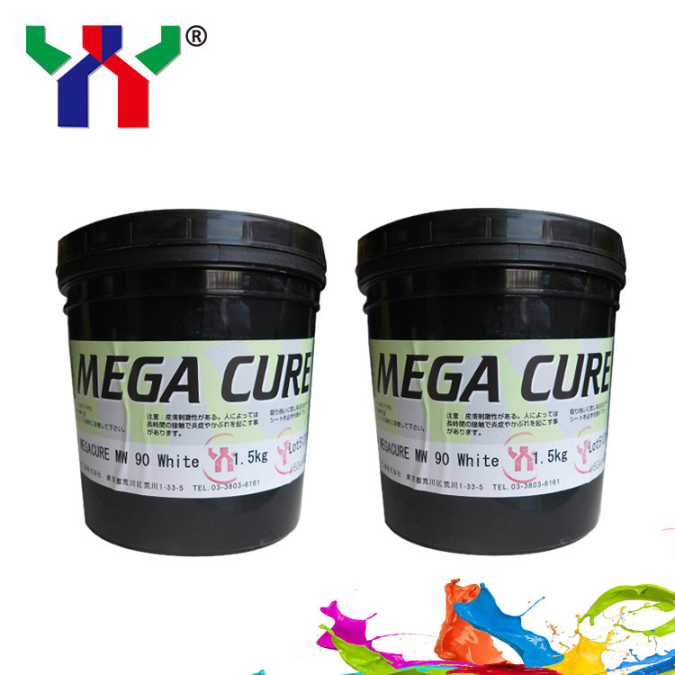 Οφσετ λευκό χρώμα μελάνι 1kg Can UV Curing Printing Ink Msds NW90 Γρήγορη ξήρανση