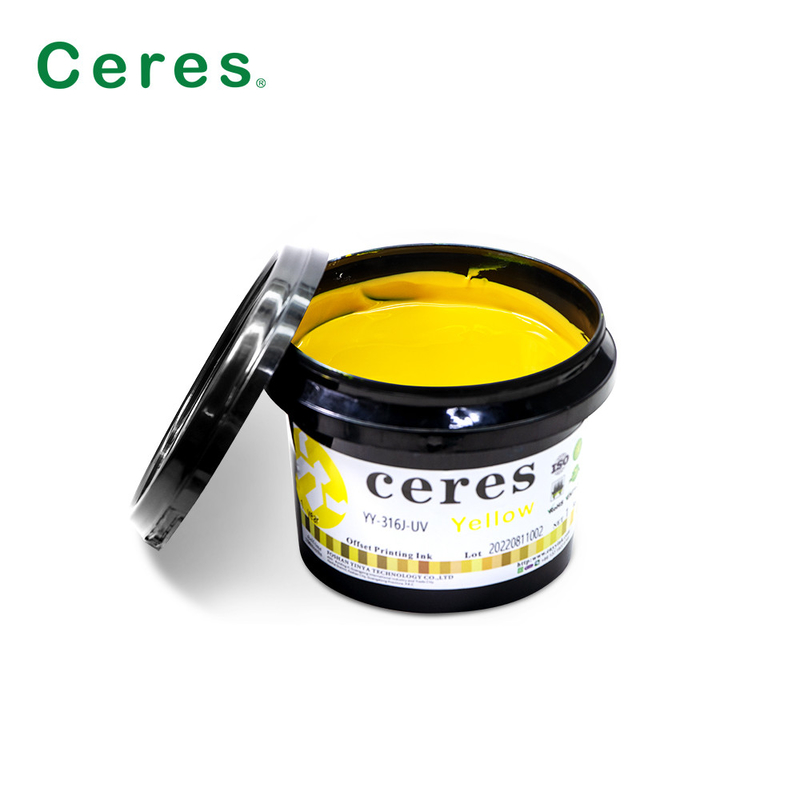 Ζωηρό χρώμα UV Offset μελάνι 1 kg Can High Speed Pantone Printing Ink