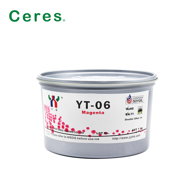 Ceres YT-06 μελάνι εκτύπωσης Offset με βάση διαλύτες για μελαμίνη με συσκευασία 1KG/CAN και ποιότητα βαθμού A+