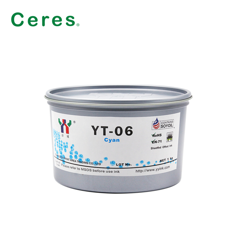 Ceres YT-06 μελάνι εκτύπωσης Offset με βάση διαλύτες για μελαμίνη με συσκευασία 1KG/CAN και ποιότητα βαθμού A+