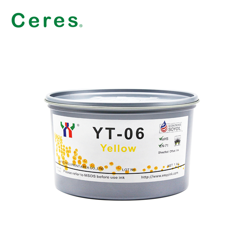Ceres YT-06 μελάνι εκτύπωσης Offset με βάση διαλύτες για μελαμίνη με συσκευασία 1KG/CAN και ποιότητα βαθμού A+