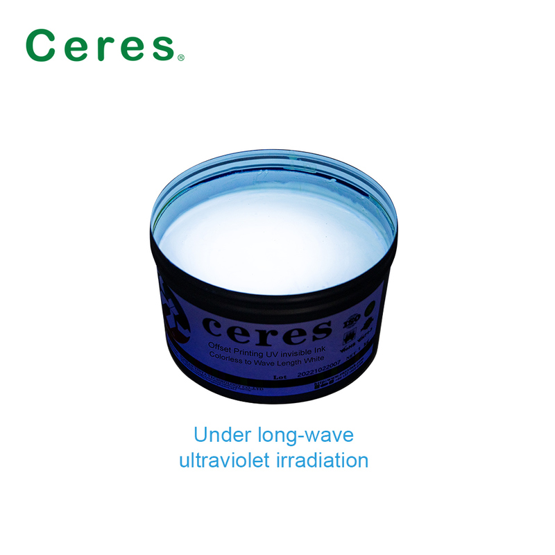 Χωρίς χρώμα έως λευκή UV Flexo εκτύπωση UV αόρατο μελάνι για ειδικά εφέ εκτύπωση