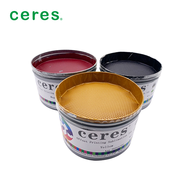 Ματζέντα μελάνι εξάχνωσης για εκτύπωση όφσετ με θερμοκρασία μεταφοράς 180-220 βαθμούς και βάρος χαρτιού 70-110 γραμμάρια για μικρή διαφορά χρώματος