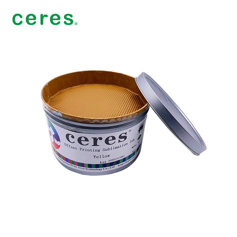 Ματζέντα μελάνι εξάχνωσης για εκτύπωση όφσετ με θερμοκρασία μεταφοράς 180-220 βαθμούς και βάρος χαρτιού 70-110 γραμμάρια για μικρή διαφορά χρώματος