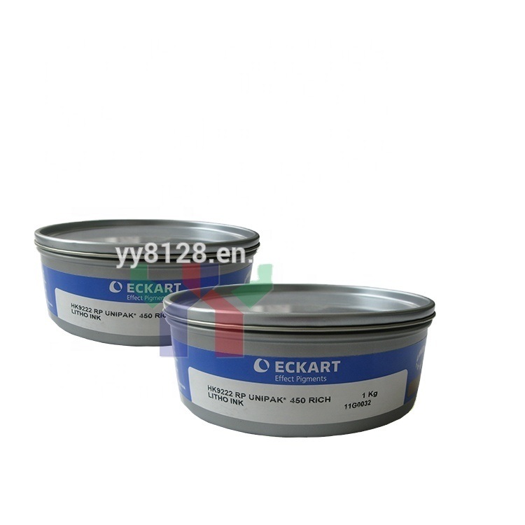 Eckart Χρυσό και Ασημένιο Τύπο Offset μελάνι 9222 Μπλε Χρυσό 9224 Κόκκινο Χρυσό 9310 Ασημένιο για διακοσμητικές συσκευασίες