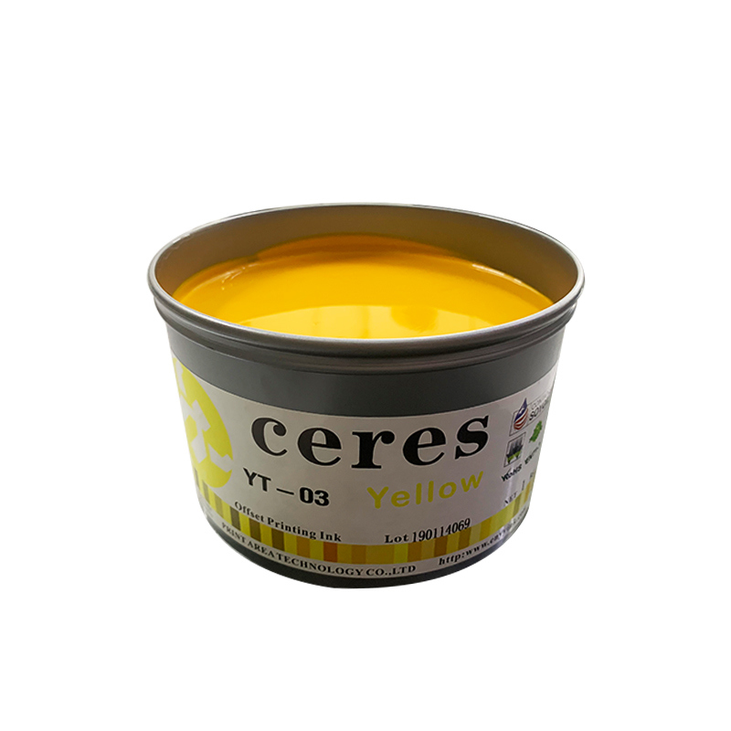 Μελάνι εκτύπωσης όφσετ Ceres YT-03 AA+ Grade Environmental Anti-skin για πρέσες όφσετ με τροφοδοσία φύλλων