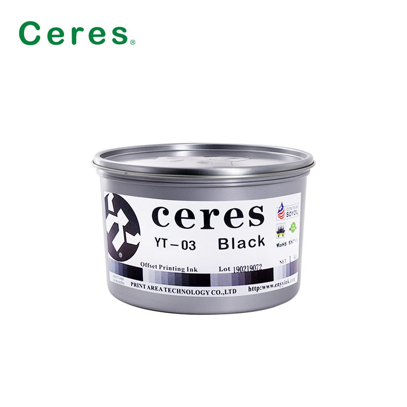 Οικολογικό μελάνι εκτύπωσης όφσετ με βάση διαλύτη που συμμορφώνεται με το EN71-3 YT-03 CMYK για εκτύπωση υψηλής ποιότητας