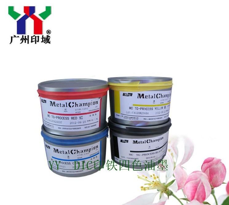 Pantone 485C Red UV Offset Ink για κονσέρβες και κάλυψη μπύρας με EN71-3, RoHS, συμμόρφωση ASTM σε συσκευασία 1KG/CAN