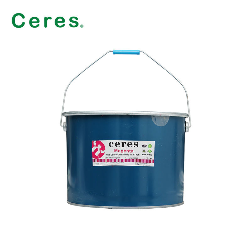 Web Coldset Offset Τύπο μελάνης για την εκτύπωση εφημερίδων με ισχυρή μεταφορά μελάνης σε σιδηροφόρο βαρέλι συσκευασίας