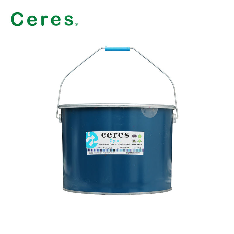 Web Coldset Offset Τύπο μελάνης για την εκτύπωση εφημερίδων με ισχυρή μεταφορά μελάνης σε σιδηροφόρο βαρέλι συσκευασίας