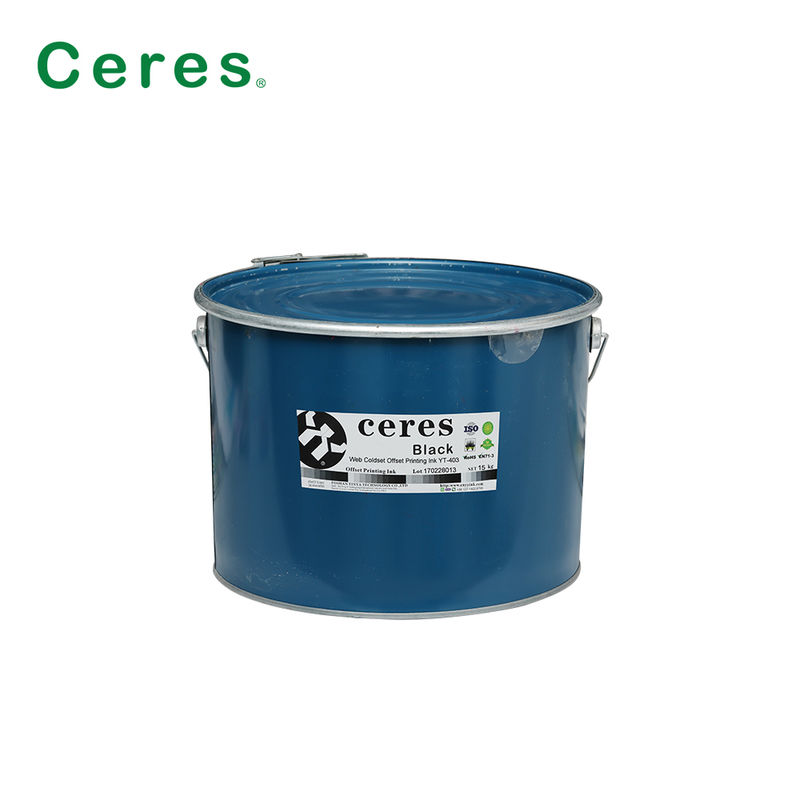 Web Coldset Offset Τύπο μελάνης για την εκτύπωση εφημερίδων με ισχυρή μεταφορά μελάνης σε σιδηροφόρο βαρέλι συσκευασίας