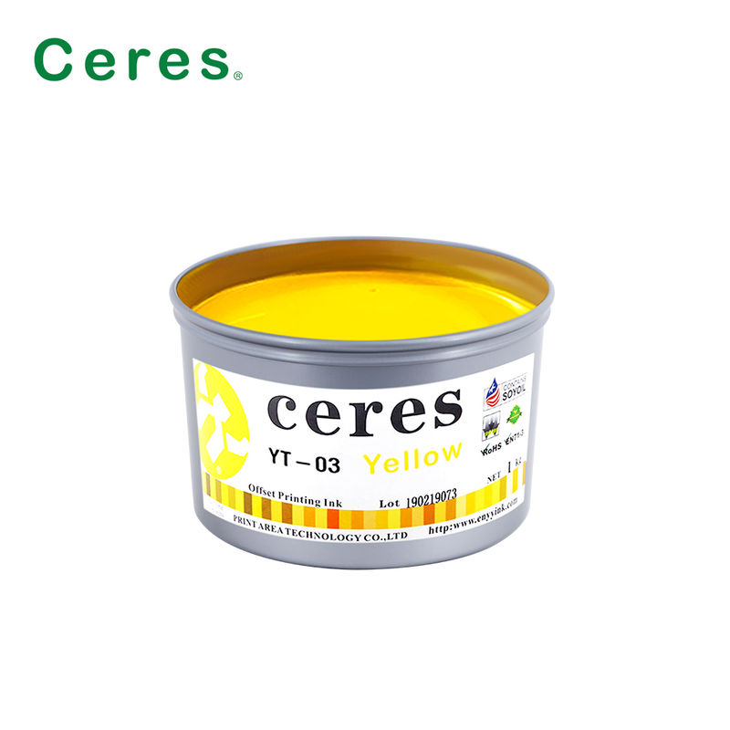 Ceres YT-03 Γρήγορου Στεγνώματος Οικολογικό Μελάνι Σόγιας Offset Υψηλής Γυαλάδας για Εκτύπωση CMYK