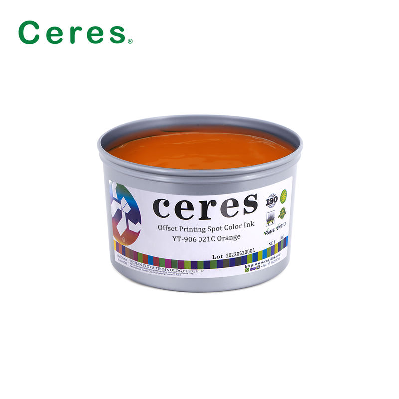 Διαλυτική μελάνη offset Pantone με υψηλή αδιαφάνεια για εκτύπωση συσκευασιών