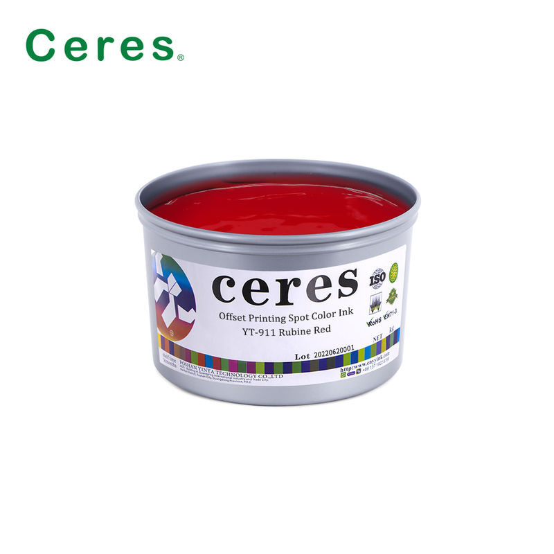 Διαλυτική μελάνη offset Pantone με υψηλή αδιαφάνεια για εκτύπωση συσκευασιών