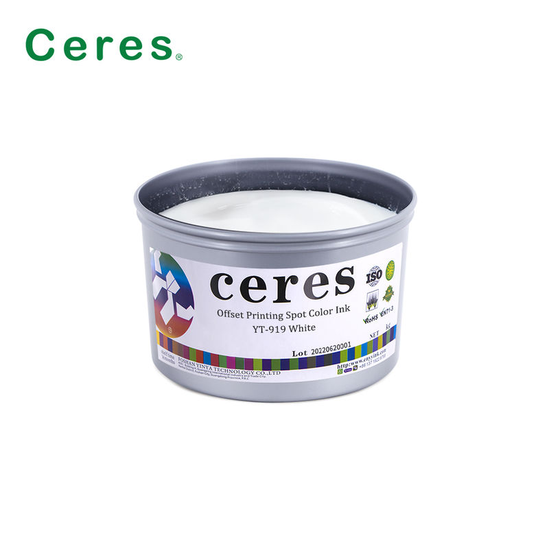 Διαλυτική μελάνη offset Pantone με υψηλή αδιαφάνεια για εκτύπωση συσκευασιών