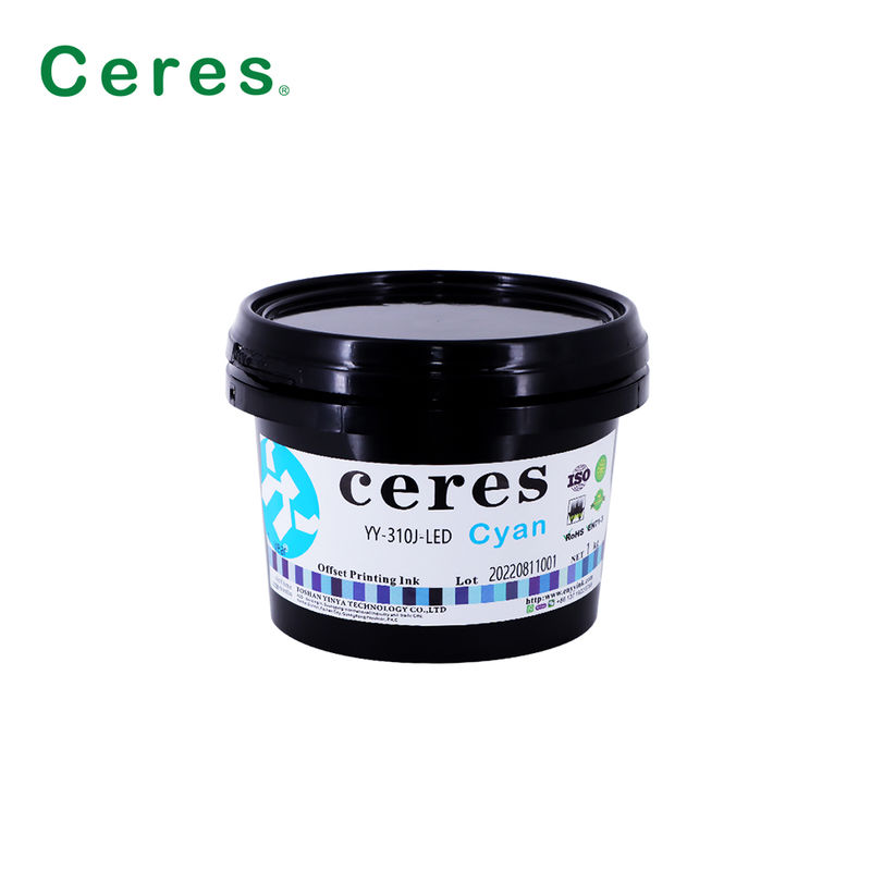 UV Offset Ink Warm Red Χρώμα Γρήγορο Στέγνωμα με Καλή Απόδοση Μεταφοράς για Εκτύπωση Όφσετ