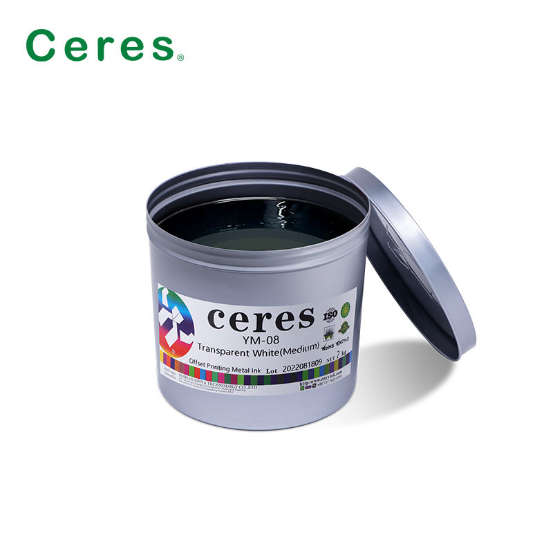 YM-08 Transparent White UV Ink Offset Printing Metal Ink for Beverage Cans