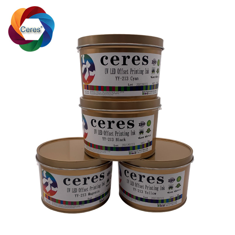 MSDS UV Offset Ink Ceres 1 Kg Can Solvent Based Ink YY-213 Γρήγορη ξήρανση