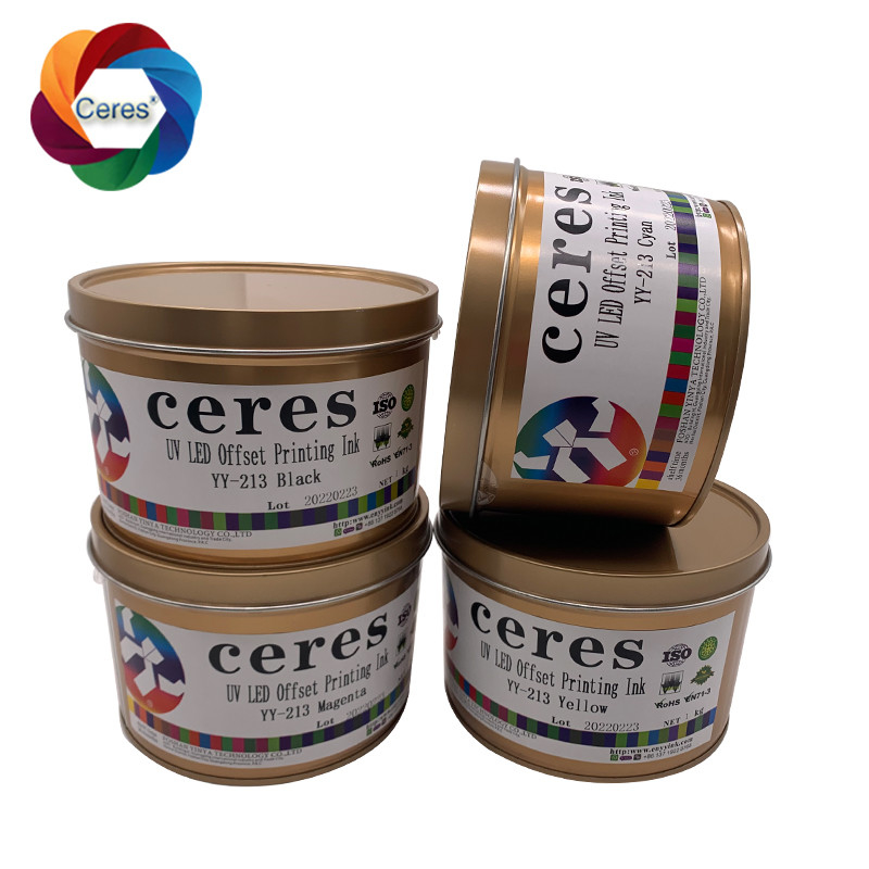 MSDS UV Offset Ink Ceres 1 Kg Can Solvent Based Ink YY-213 Γρήγορη ξήρανση