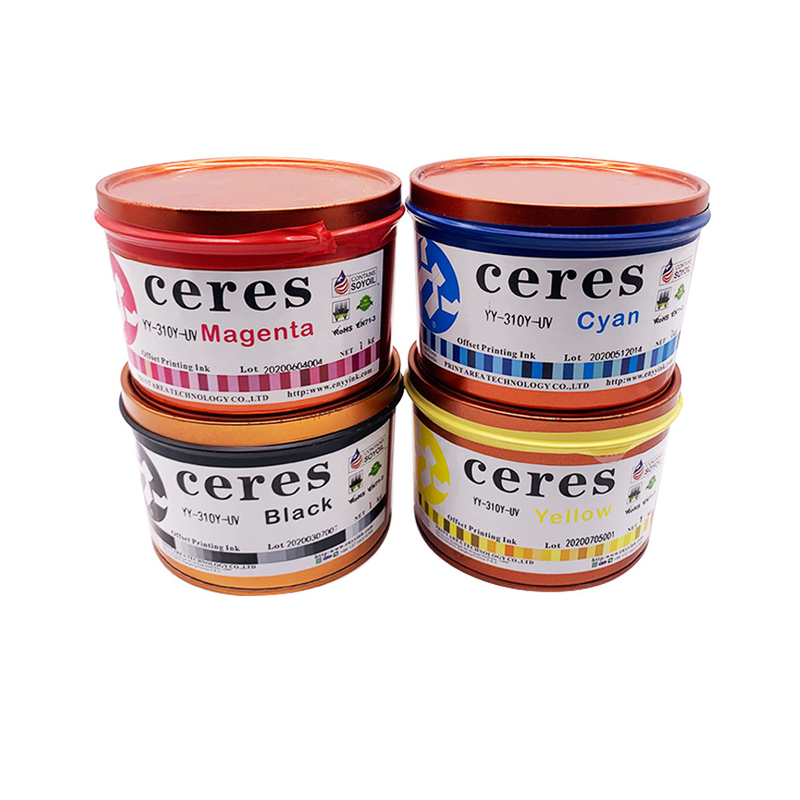 1 kg Can UV Offset Printing Ink CMYK Reflex Blue Spot Color Ink Με βάση διαλύτη