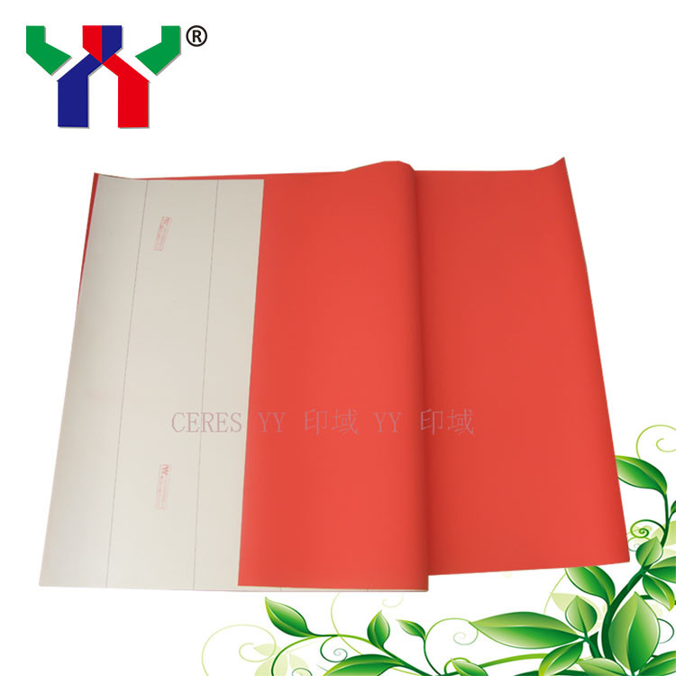 PS Τύποι πλακέτας Offset Blanket Κόκκινο καουτσούκ UV εκτυπωτική μηχανή Σχέση
