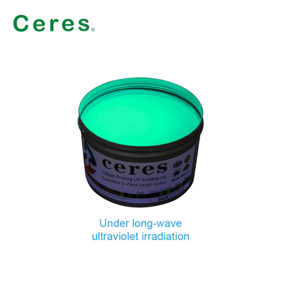 800nm Ceres UV Αόρατο μελάνι Άχρωμο έως Πράσινο Κανονικό Ξηρό